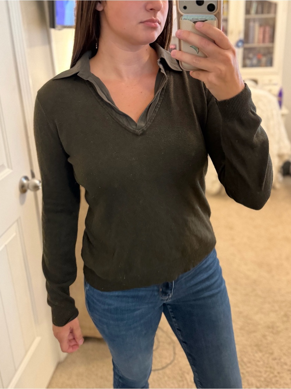 Ralph Lauren Olive Green Knit Sweater